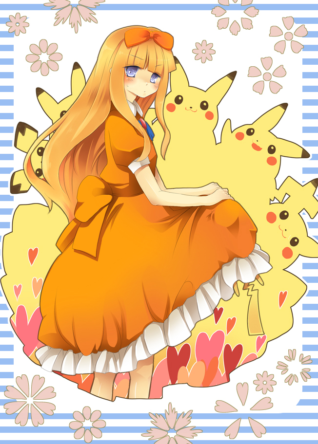 pikachu, ash ketchum, pichu, and ashley (pokemon) drawn by iku2727