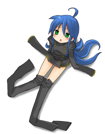 izumi konata and lelouch vi britannia (code geass and 1 more) drawn by sana_(memechi)