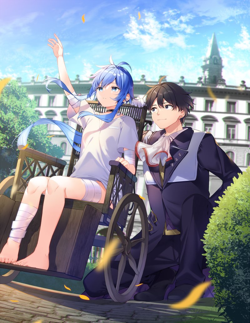 ryiel rayford and glenn radars (rokudenashi majutsu koushi to akashic record) drawn by mishima_kurone