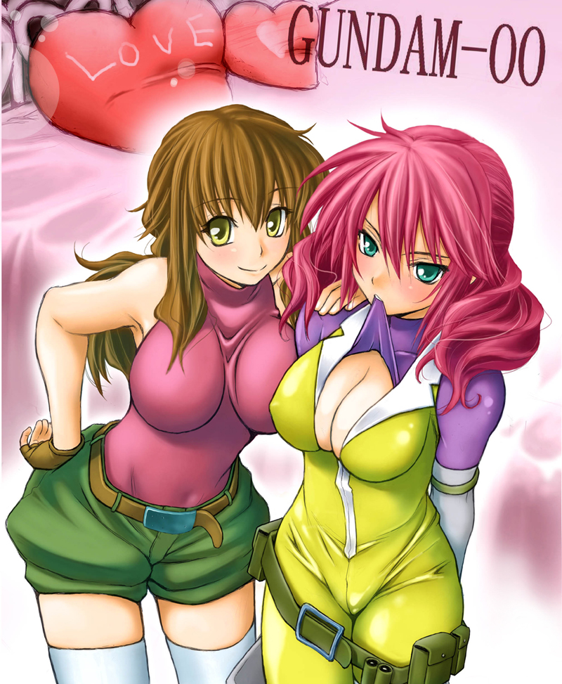 feldt grace and christina sierra (gundam and 1 more) drawn by tomihiko