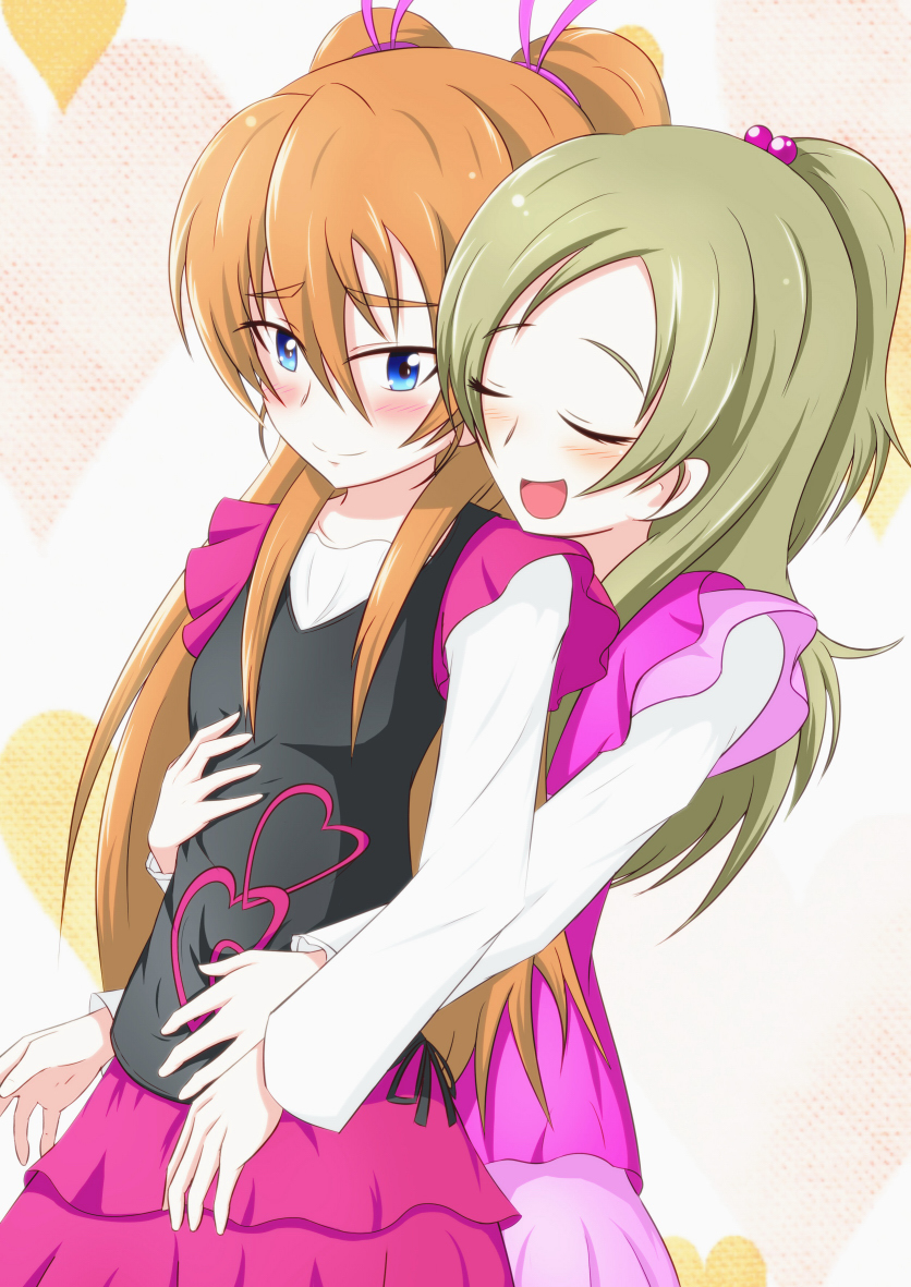 houjou hibiki and minamino kanade (precure and 1 more) drawn by karasu032821z