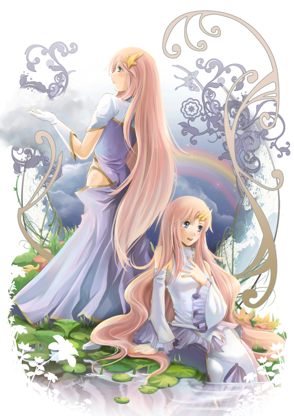 lacus clyne and meer campbell (gundam and 2 more) drawn by touming_tomei