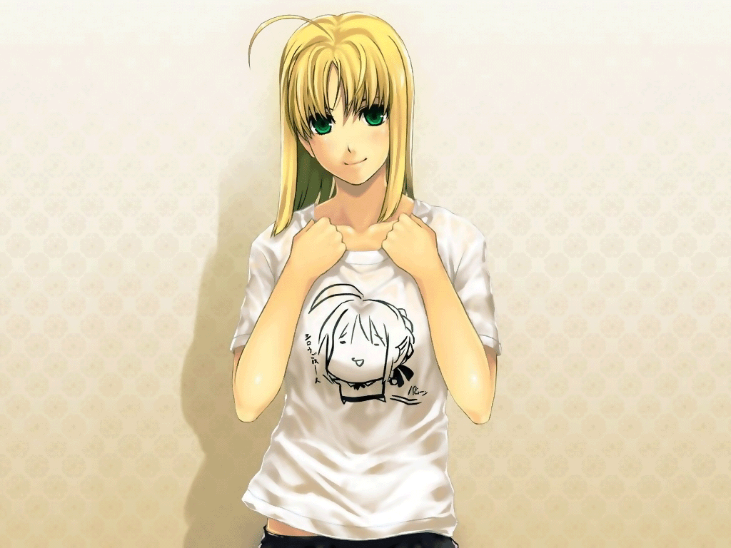 artoria pendragon and saber (fate and 1 more) drawn by puyo_(puyotopia)