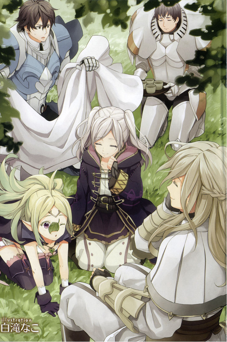 female robin, nowi, frederick, libra, and kellam (fire emblem and 1 more) drawn by shirataki_nako