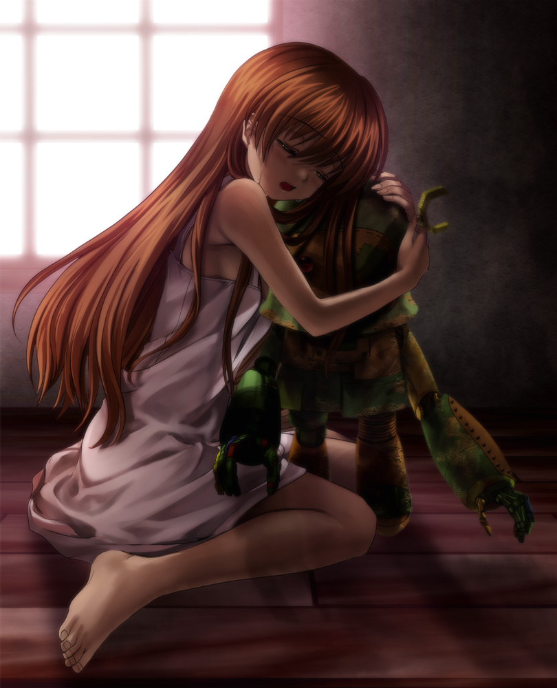 girl from the illusionary world and garbage doll (clannad) drawn by mutsuki_(moonknives)