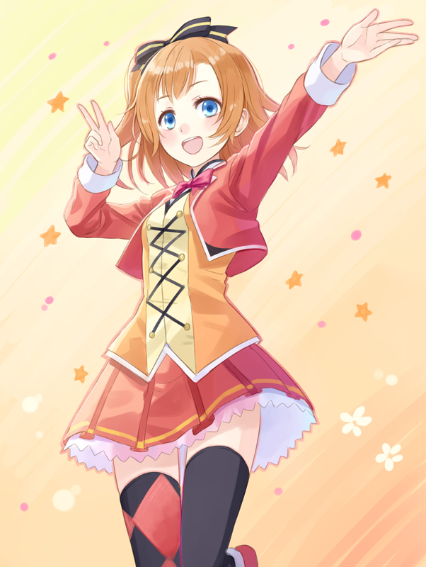 kosaka honoka (love live! and 2 more) drawn by tadokoro_teppei