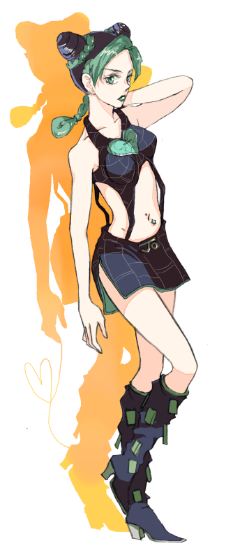 kujo jolyne (jojo no kimyou na bouken and 1 more)