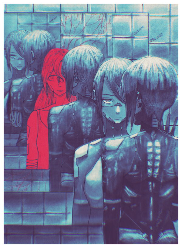elster and ariane yeong (signalis) drawn by ordicanary