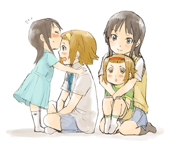 akiyama mio and tainaka ritsu (k-on!) drawn by fukutarou_(enji127)