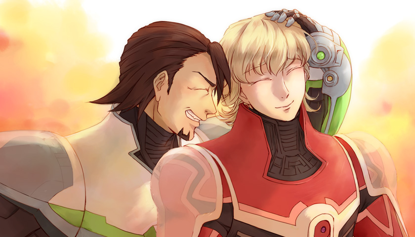 barnaby brooks jr., kaburagi t. kotetsu, and wild tiger (tiger & bunny) drawn by sorahina
