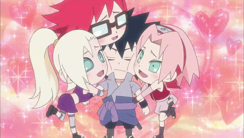 haruno sakura, uchiha sasuke, yamanaka ino, and karin (naruto and 2 more)