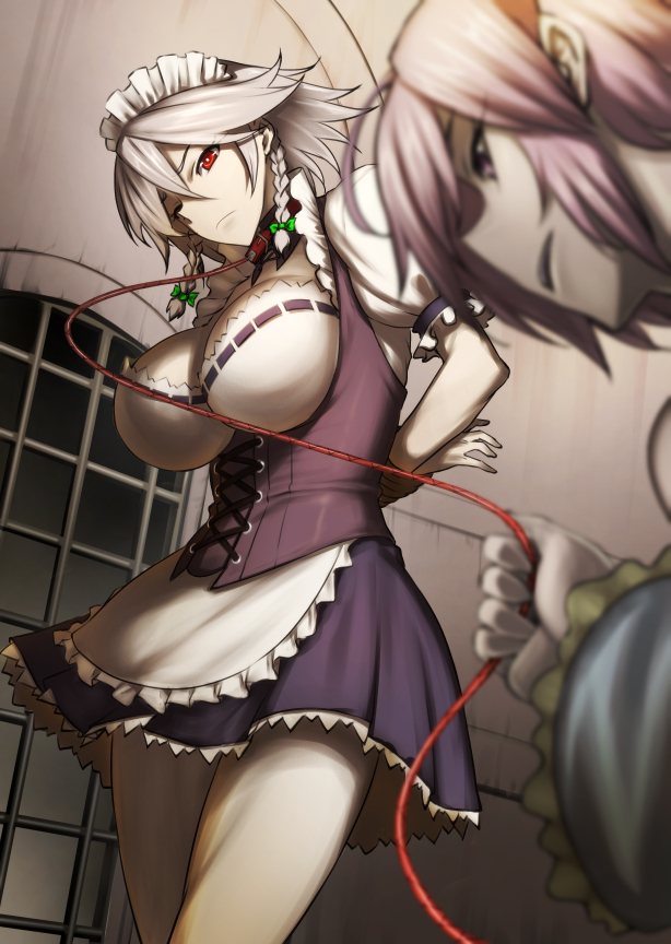 izayoi sakuya and komeiji satori (touhou) drawn by jony_(avion_mura)