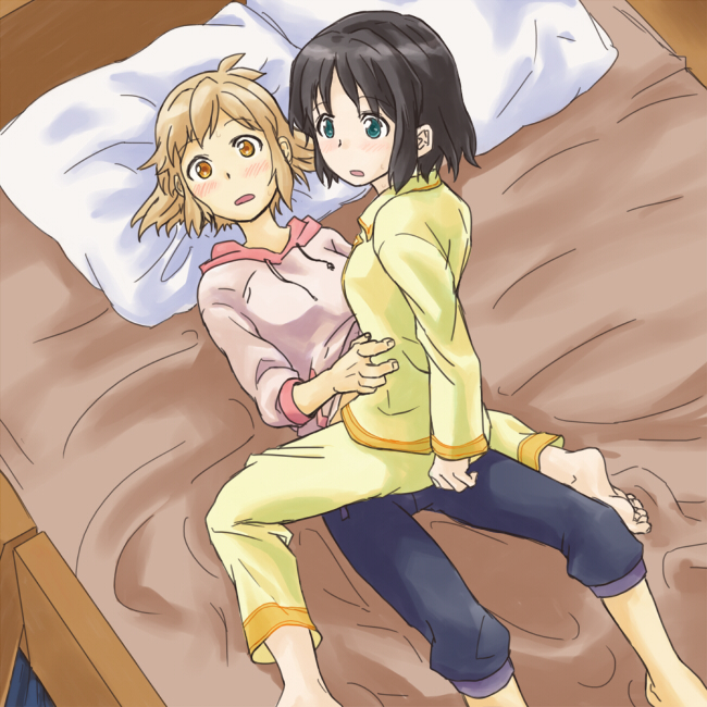 tachibana hibiki and kohinata miku (senki zesshou symphogear) drawn by meruto753