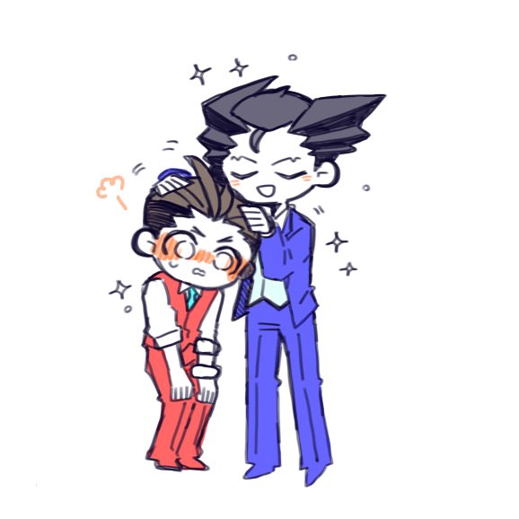phoenix wright and apollo justice (ace attorney) drawn by migi6236_2