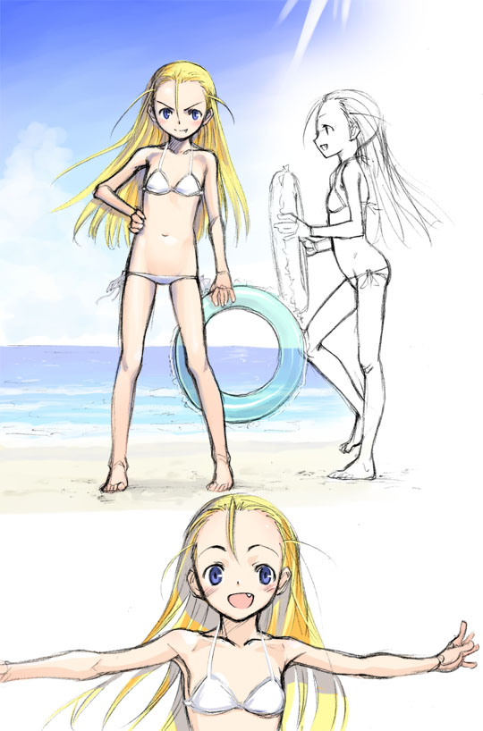 elise von dietrich (sky girls) drawn by satou_atsuki