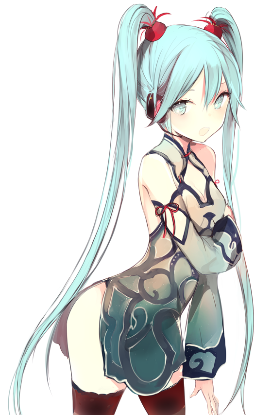 hatsune miku (vocaloid and 3 more) drawn by lpip