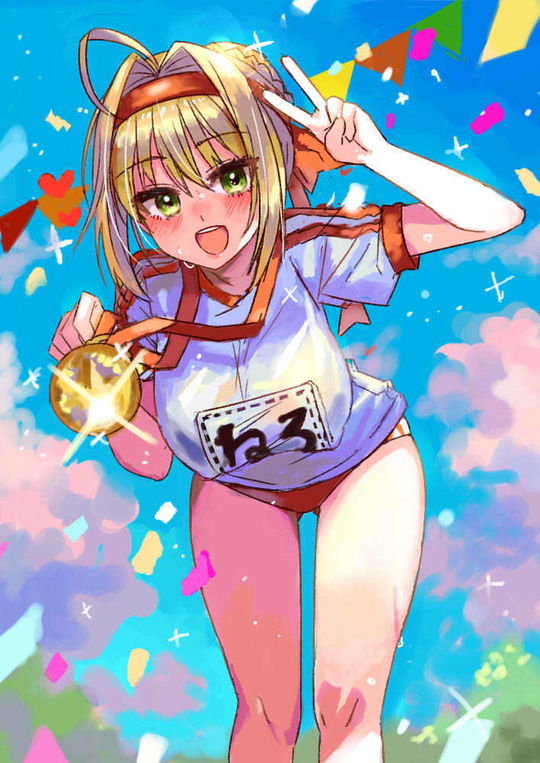 nero claudius (fate and 2 more) drawn by shiron_(moze)