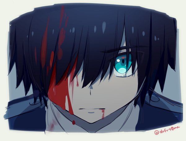hiro (darling in the franxx) drawn by toma_(norishio)