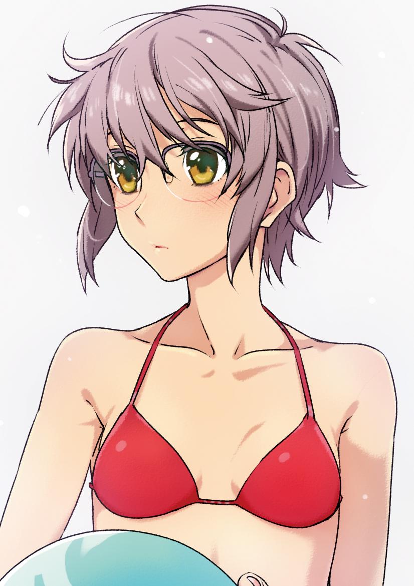 nagato yuki (suzumiya haruhi no yuuutsu and 2 more) drawn by puyo_(puyotopia)
