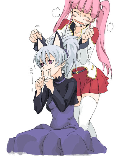 yin and kayanuma kiko (darker than black) drawn by satou_atsuki