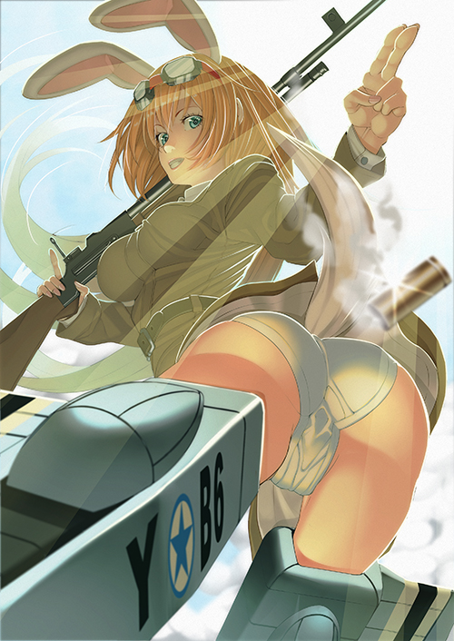 charlotte e. yeager (world witches series and 1 more) drawn by ogino_(oginogino)