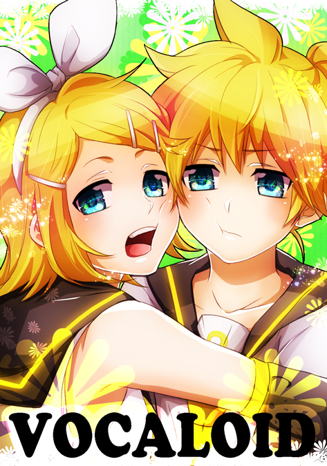 kagamine rin and kagamine len (vocaloid) drawn by sacchan_(hn0816)