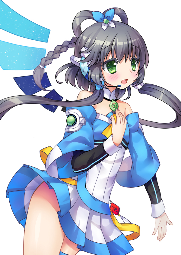 luo tianyi and luo tianyi v3 (vocaloid and 1 more) drawn by silveroid