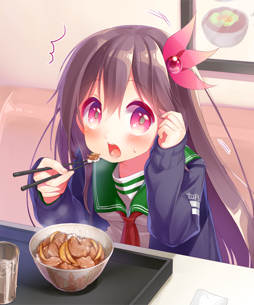 kisaragi and kisaragi kai ni (kantai collection) drawn by minami_(apricot_tea)