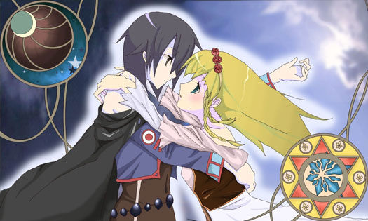 chloe valens and shirley fennes (tales of and 1 more) drawn by papico_(ayame002000)