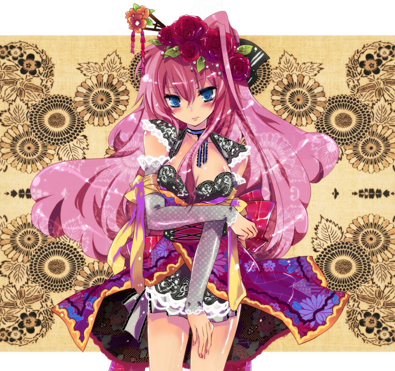 megurine luka (vocaloid) drawn by ichiyou_moka