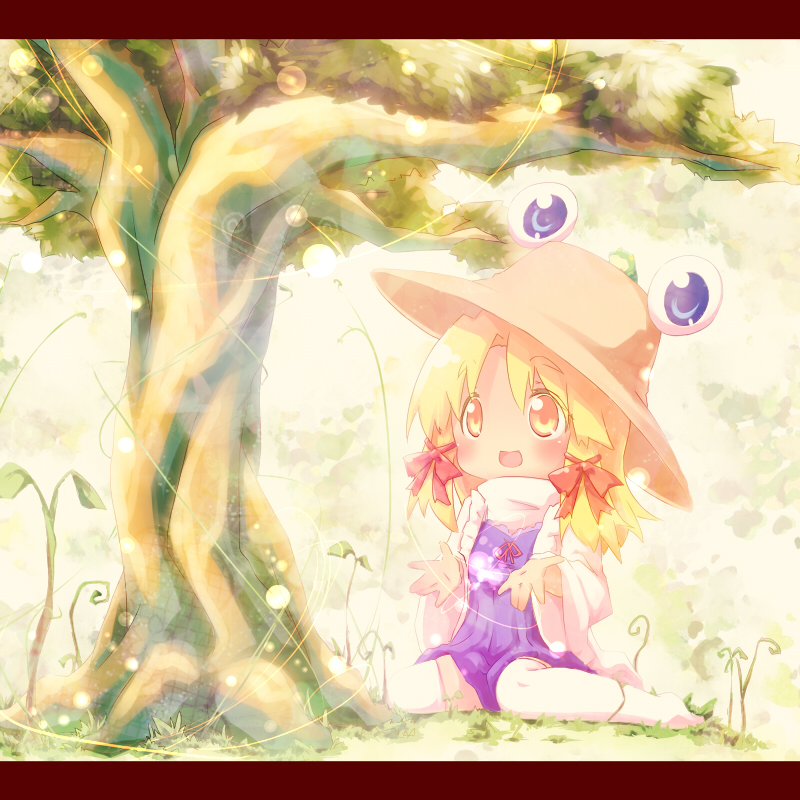 moriya suwako and pyonta (touhou) drawn by ayakashi_(monkeypanch)