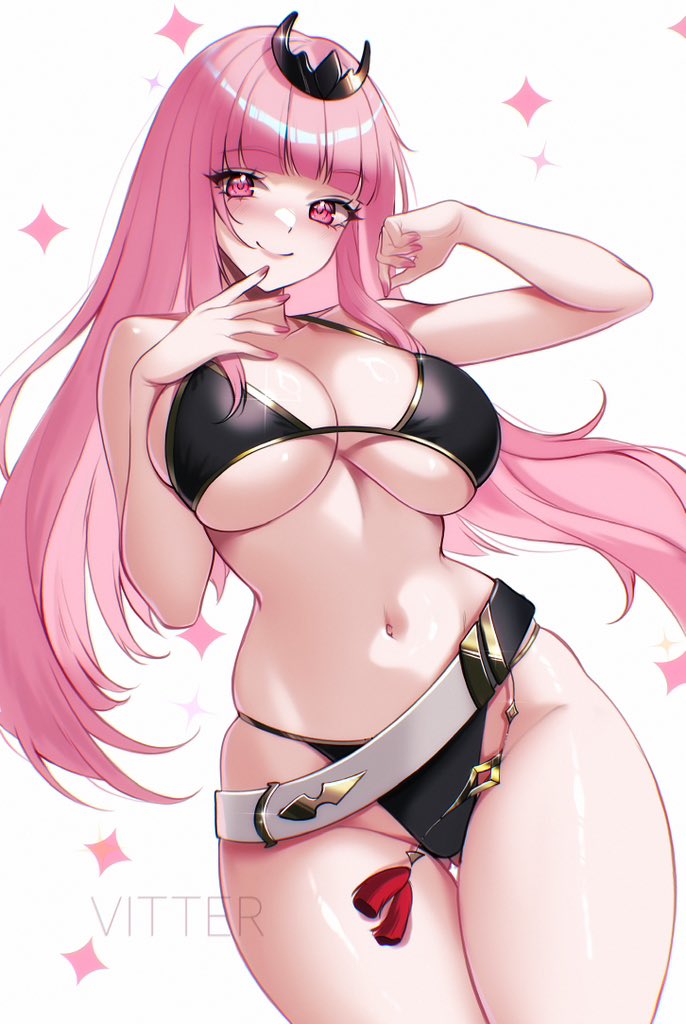 mori calliope (hololive and 1 more) drawn by vitter