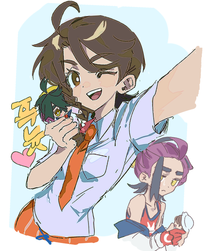 kieran and juliana (pokemon and 1 more) drawn by pon1pon1o