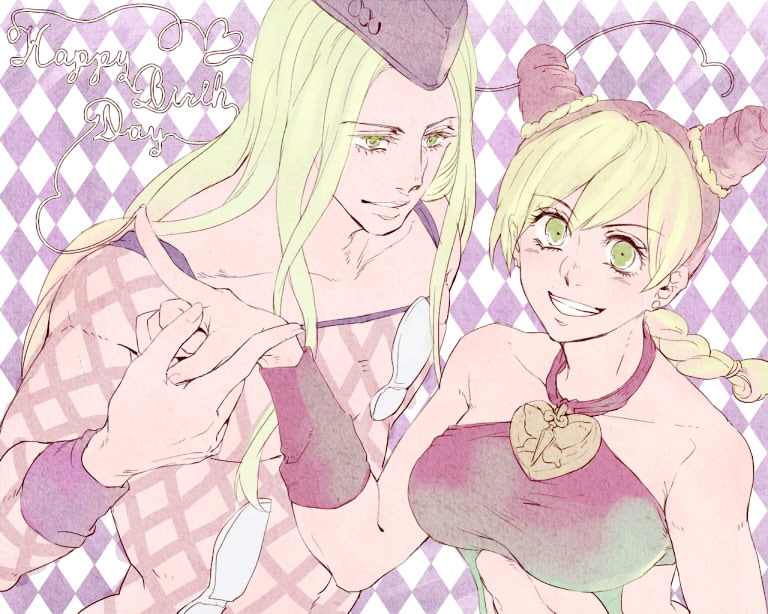 kujo jolyne and narciso anasui (jojo no kimyou na bouken and 1 more) drawn by ky_(ssswonderful)