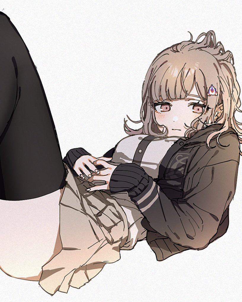 nanami chiaki (danganronpa and 1 more) drawn by iwawa