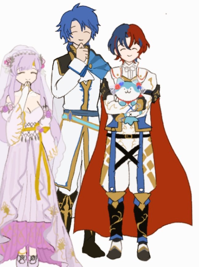 male alear, sommie, sigurd, and julia (fire emblem and 2 more) drawn by sasaki_(dkenpisss)