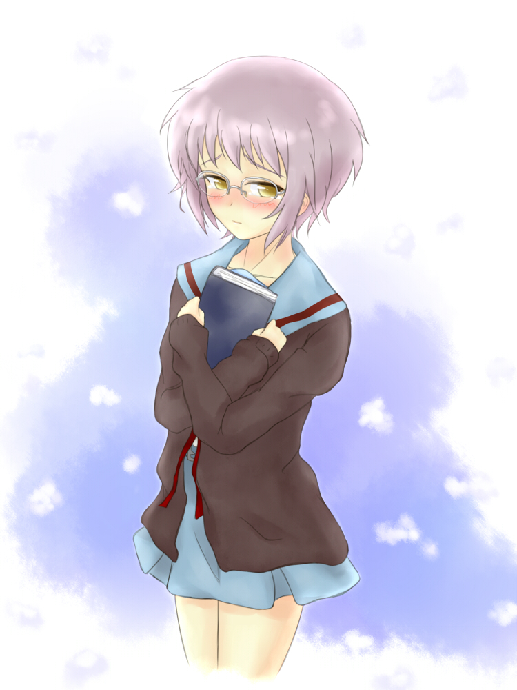 nagato yuki (suzumiya haruhi no yuuutsu and 1 more) drawn by aoi_usagi