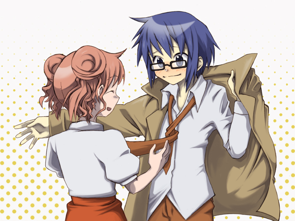hiro and sae (hidamari sketch) drawn by sabanomisoni_gonta