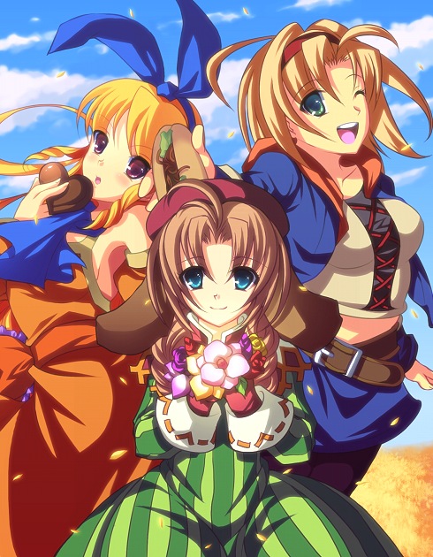 cecilia lynne adelhyde, jane maxwell, and mariel (wild arms and 1 more) drawn by enoo