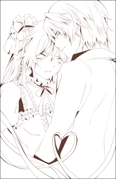 alice and oz vessalius (pandora hearts) drawn by kabiusagi