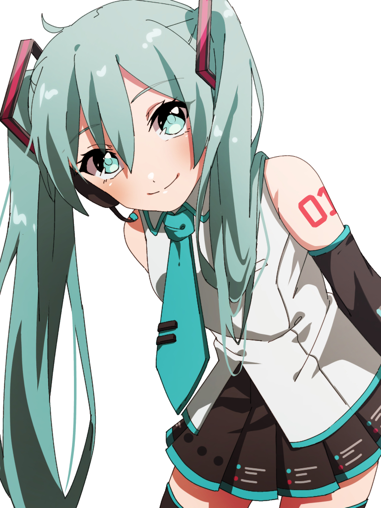 hatsune miku (vocaloid and 1 more) drawn by amaka_(maka_prsk)