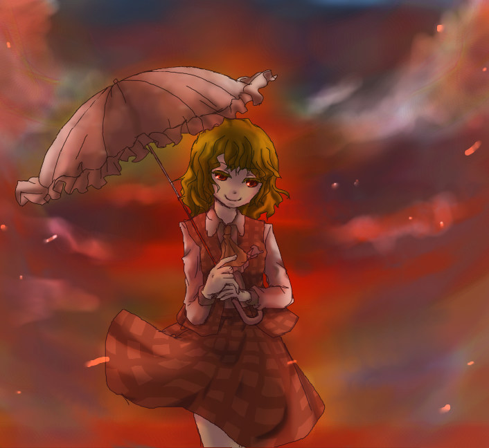 kazami yuuka (touhou) drawn by moko_(prismcolor)