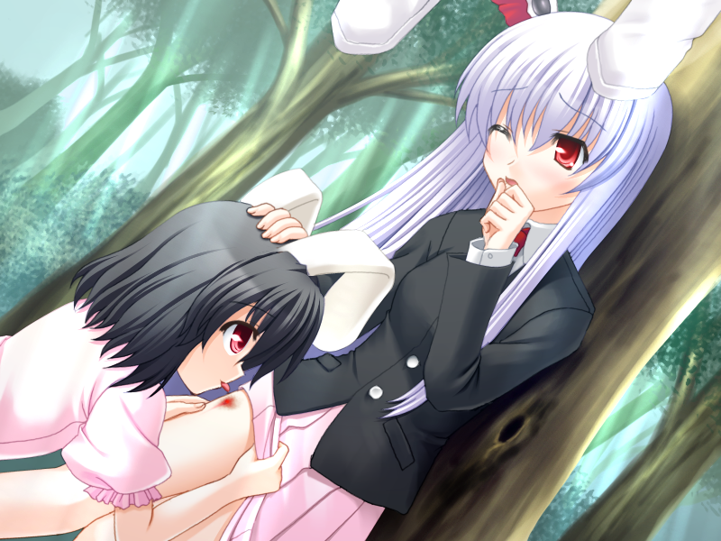reisen udongein inaba and inaba tewi (touhou) drawn by totokichi