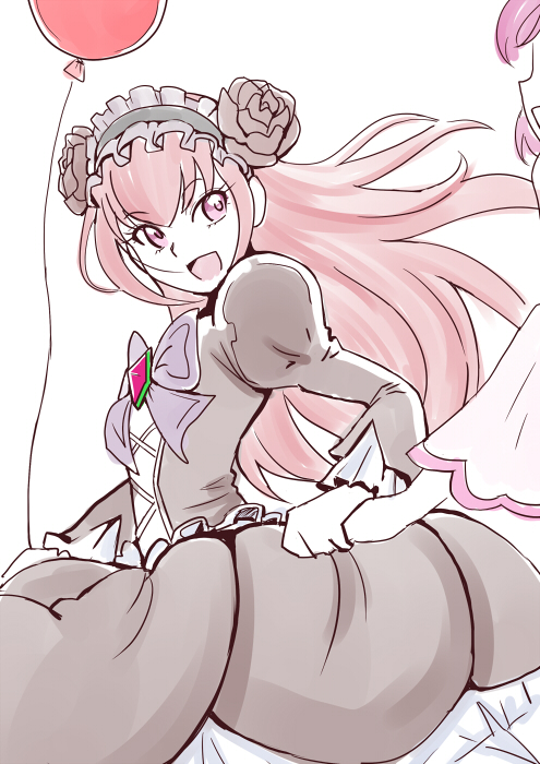 yumehara nozomi and dark dream (precure and 1 more) drawn by bakusai