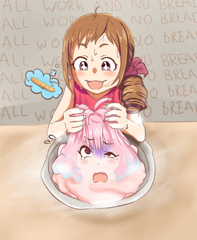 yumemi riamu and ohara michiru (idolmaster and 2 more) drawn by psycho_orb