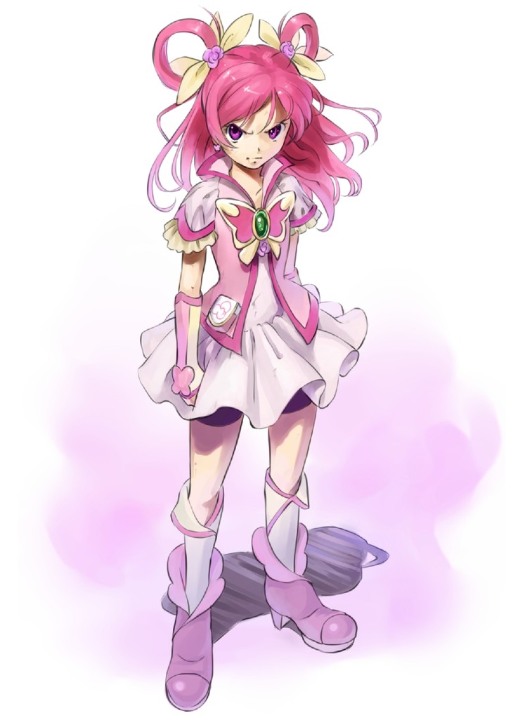 yumehara nozomi and cure dream (precure and 1 more) drawn by imaoka
