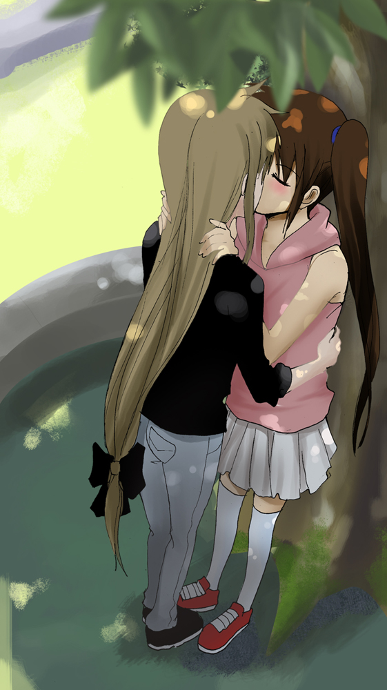 fate testarossa and takamachi nanoha (lyrical nanoha and 2 more) drawn by layla_(suptomat)