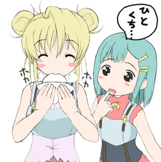 aeru and limone (simoun) drawn by chisato_(missing_park)