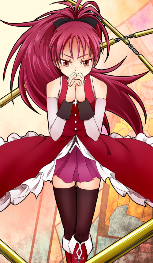 sakura kyoko (mahou shoujo madoka magica) drawn by doyamatsu