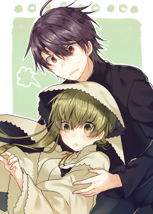 cecilia and lawrence (shiro seijo to kuro bokushi) drawn by kazutake_hazano